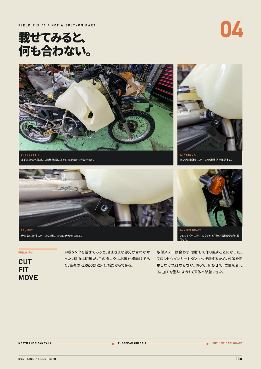 タンク装着加工を掲載した誌面 030